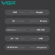 Триммер VGR V-938, 4 насадки, LED display