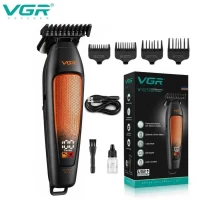 Триммер VGR V-925 ORANGE, 4 насадки, LED display, 7000-9000 RPM