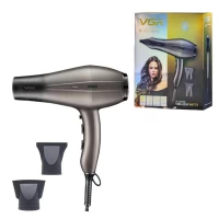 Фен профессиональный VGR V-463 GREY, 2 скорости, 3 режима температуры, 1800-2200W