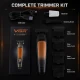 Триммер VGR V-925 ORANGE, 4 насадки, LED display, 7000-9000 RPM