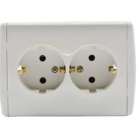 Розетка двойная внутренняя с заземлением YW-2512 YAWEITAI (Аватар)
