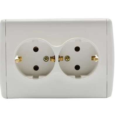 Розетка двойная внутренняя с заземлением YW-2512 YAWEITAI (Аватар) Розетка двойная внутренняя с заземлением YW-2512 YAWEITAI (Аватар)