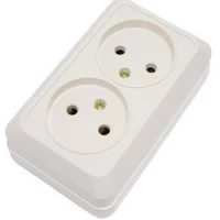 Розетка двойная наружная YW 1811 YAWEITAI (Аватар)