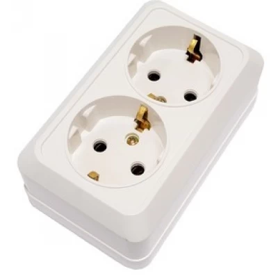 Розетка двойная наружная с заземлением YW 1812 YAWEITAI (Аватар) Розетка двойная наружная с заземлением YW 1812 YAWEITAI (Аватар)