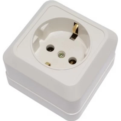 Розетка одинарная наружная с заземлением YW-1806 YAWEITAI(Аватар)