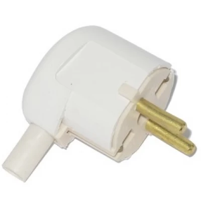 Вилка угловая евро белая В16-301 (АВС) латунь Киев