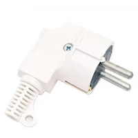 Вилка евро угловая белая 16А ВГ-1 сталь Харьков