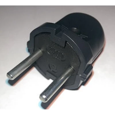 Вилка колокольчик черная с черной вставкой10А сталь КЧС-2 Харьков