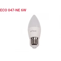 Лампа LED C37 6w E27 4000K (047-NE)