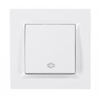 Выключатель проходной JAZZ (белый) 9015