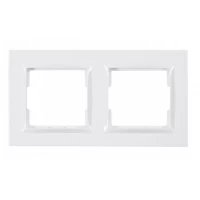 Рамка 2-я горизонтальная JAZZ (белый) 9022