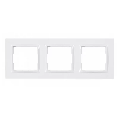 Рамка 3-я горизонтальная JAZZ (белый) 9023 Рамка 3-я горизонтальная JAZZ (белый) 9023