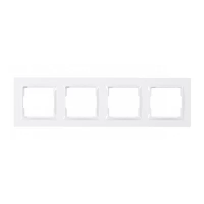 Рамка 4-я горизонтальная JAZZ (белый) 9024 Рамка 4-я горизонтальная JAZZ (белый) 9024