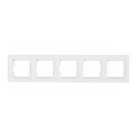 Рамка 5-я горизонтальная JAZZ (белый) 9025