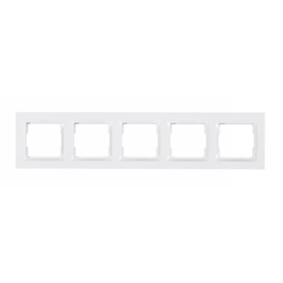Рамка 5-я горизонтальная JAZZ (белый) 9025 Рамка 5-я горизонтальная JAZZ (белый) 9025