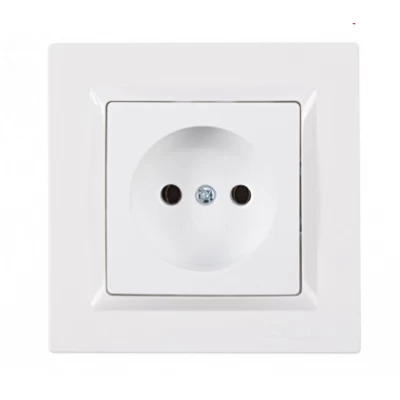 Розетка JAZZ (белый) 9001