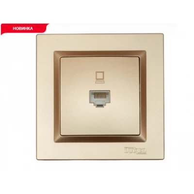 КОМПЬЮТЕРНАЯ РОЗЕТКА LUXEL JAZZ (9627) БРОНЗОВАЯ