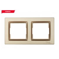 РАМКА 2-Я ГОРИЗОНТАЛЬНАЯ LUXEL JAZZ (9622) БРОНЗОВАЯ