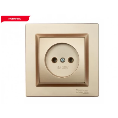 РОЗЕТКА ОДИНАРНАЯ LUXEL JAZZ (9601) БРОНЗОВАЯ