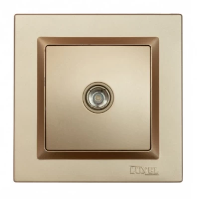 РОЗЕТКА ТЕЛЕВИЗИОННАЯ LUXEL JAZZ (9609) БРОНЗОВАЯ