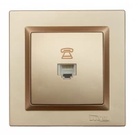 РОЗЕТКА ТЕЛЕФОННАЯ LUXEL JAZZ (9610) БРОНЗОВАЯ