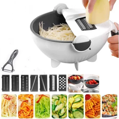 Многофункциональная вращающаяся овощерезка Wet Basket Vegetable Cutter