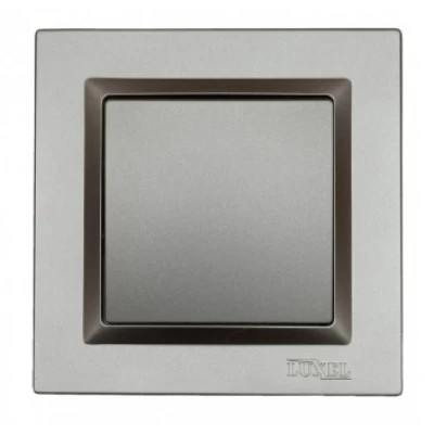 ВЫКЛЮЧАТЕЛЬ ОДИНАРНЫЙ LUXEL JAZZ (9702) ГРАФИТОВЫЙ