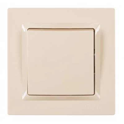 ВЫКЛЮЧАТЕЛЬ ОДИНАРНЫЙ JAZZ (9302) КРЕМ