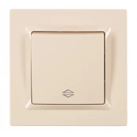 ВЫКЛЮЧАТЕЛЬ ПРОХОДНОЙ JAZZ (9315) КРЕМ