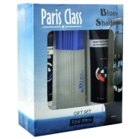 Набор туалетная вода PARIS CLASS BLUE SHADOW 100 мл +пена/брит100 мл + гель для душа 130 мл