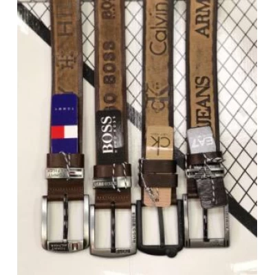 Ремень брендовый 4 см кожа, в ассортименте