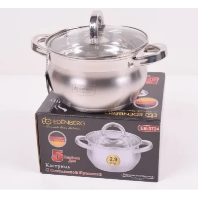 Кастрюля с 5-ти слойным дном Edenberg EB-3724 - 2,9 л