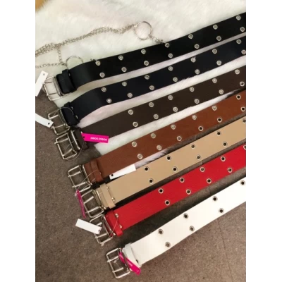 Ремень с цепочкой Экокожа 4 см