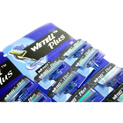 Станки для бритья одноразовые пластмассовые WETELL 24шт/11см