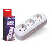 SV-010. Розетка (колодка) SVITTEX трехместная с заземлением