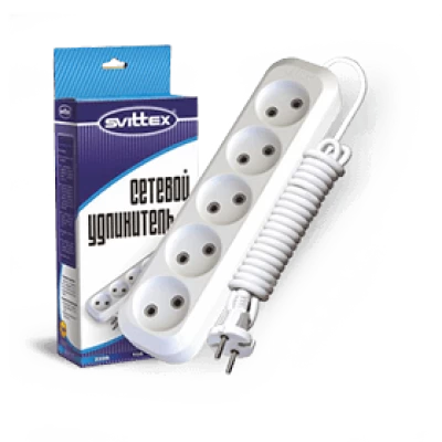 SV-014-2 Удлинитель SVITTEX 5 гнезд без земли (2 м)
