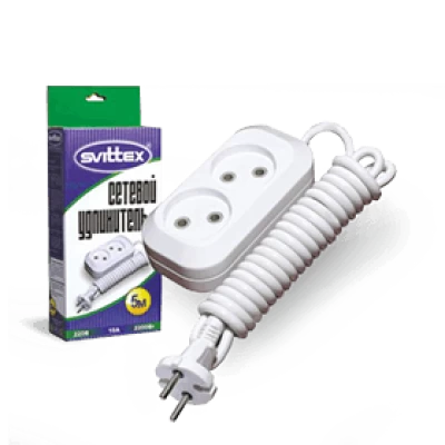 SV-009-5. Удлинитель SVITTEX 2 гнезда (5 м)