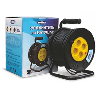 SV-005 Удлинитель SVITTEX на катушке 2*1.5мм 30 м