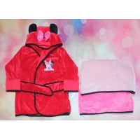 Халат детский Девочка (велюр) 1047 Размеры 26-32