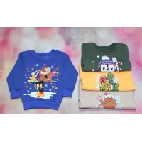 Детский джемпер Новогодний (трехнитка) 1605 Размеры 26-34