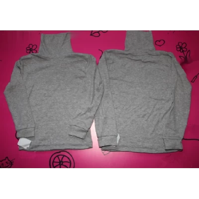 Детская водолазка серая (рубчик) 0032 Размеры 26-34