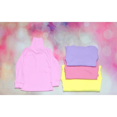 Детская водолазка однотонная (рубчик) 0033 Размеры 26-34