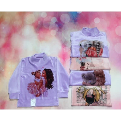 Водолазка для девочки №20 (плюш велюр) 1433 Размеры 28-34