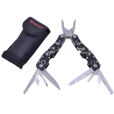 Многофункциональный нож (мультитул) Traveler 16см (120шт/ящ) MT-833 Черный Многофункциональный нож (мультитул) Traveler 16см (120шт/ящ) MT-833 Черный