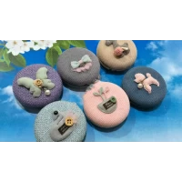 Зеркало карманное, тканевое