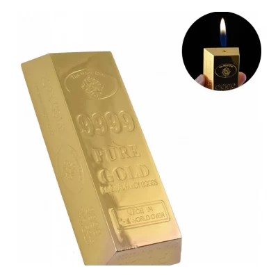 Зажигалка настольная Слиток золота (Обычное пламя) №XT-1714