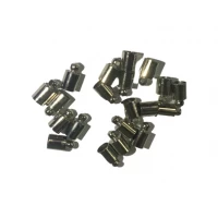 Застежки/заглушки концевики комплектующие Металлик 10 пар/5мм