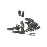 Застежки/заглушки концевики комплектующие Металлик 10пар/4мм