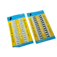 Крючки пришивные планшет 24шт/№1/9х6мм 