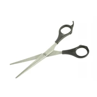 Ножницы парикмахерские с пластиковой ручкой 16см 